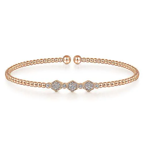 Wide cuff bangles-Diamond Bracelet