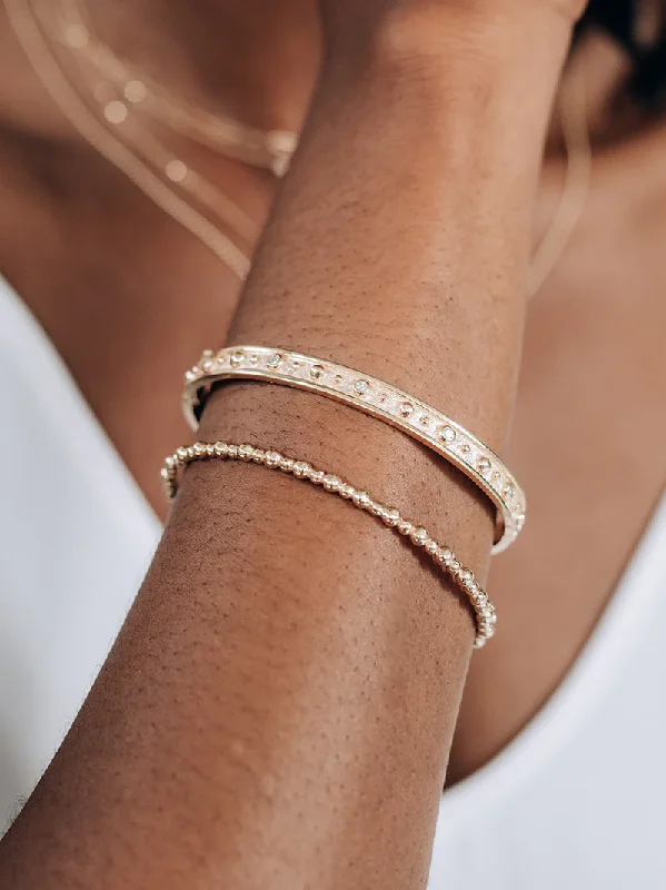 High link bangles-Dew Drop Stackable Cuff