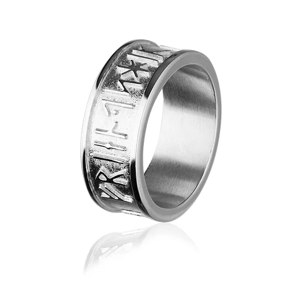 Reef knot rings-Runic Silver Ring XXR236