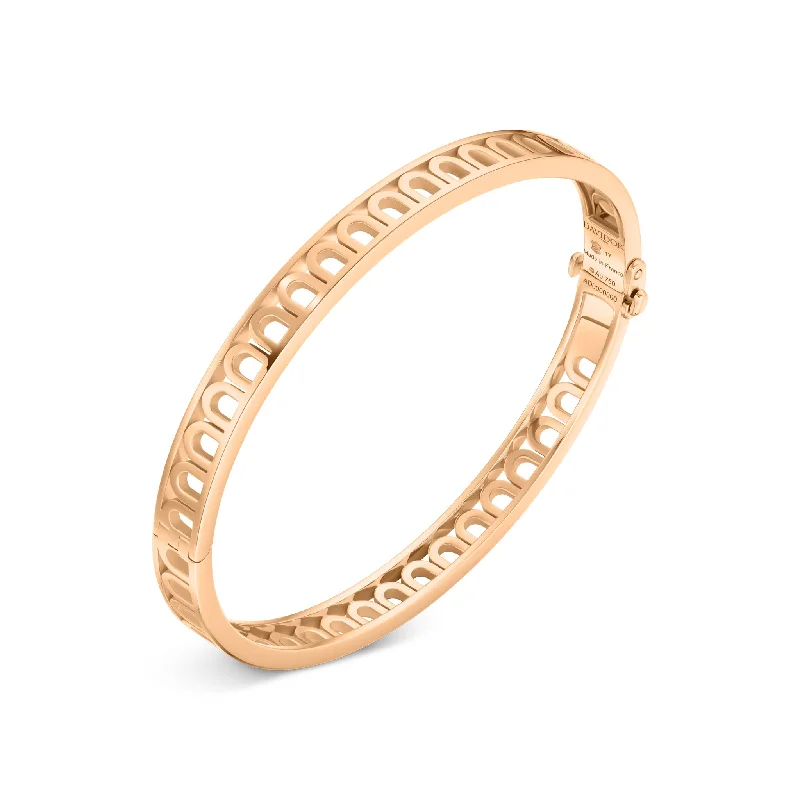 Bold cuff bangles-L'Arc Treille Bangle PM, 18k Rose Gold