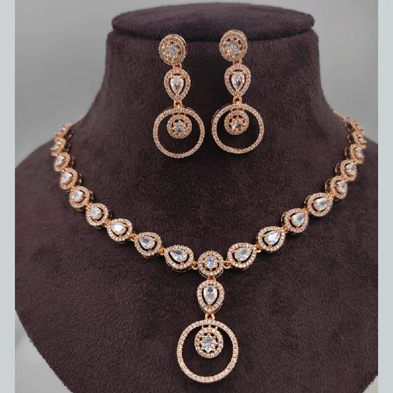 Astro charm necklaces-Manisha Jewellery Ad Stone Gold Plated  Necklace Set