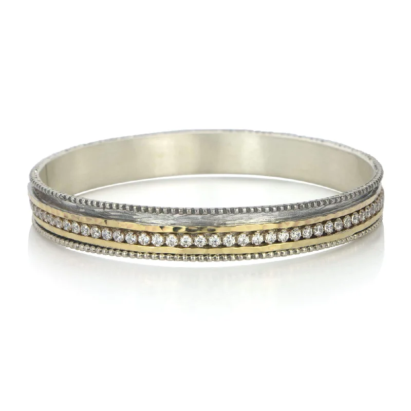 Loop charm bangles-Luminous Spinning Bangle