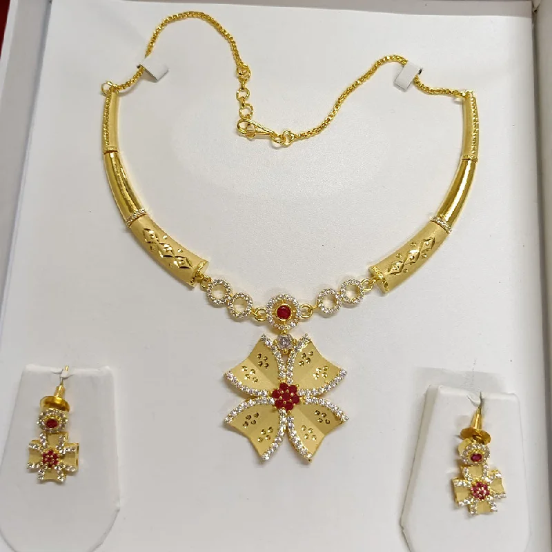 Regal diamond necklaces-Pari Art Jewellery Forming Necklace Set