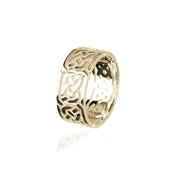 Astro theme rings-Celtic Gold Ring GXR132