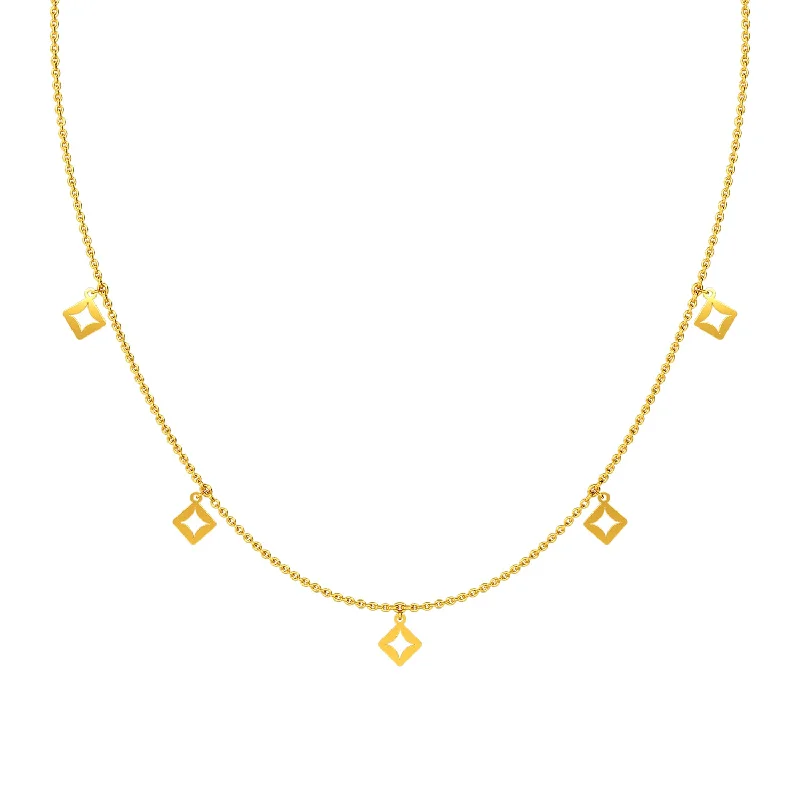 Oval gem necklaces-Amera Necklace