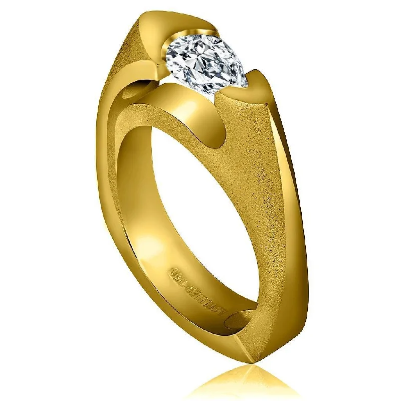 Worn lock rings-Passion Diamond Engagement Ring