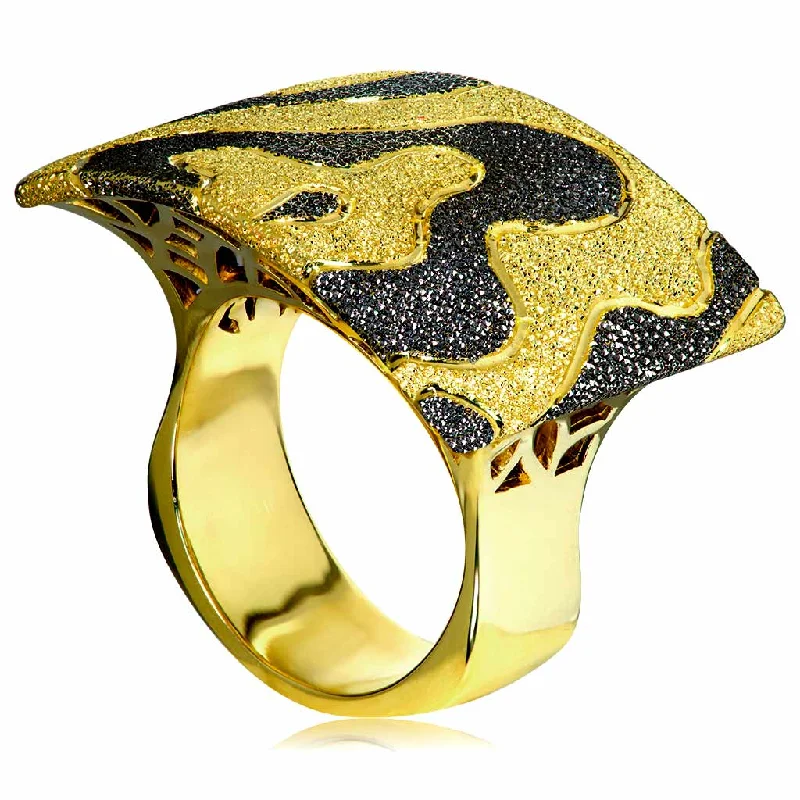 Surf design rings-Gold Cora Ring