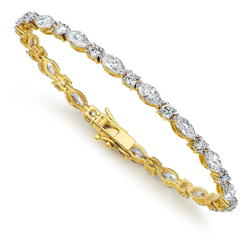 Daisy motif bangles-Tru-Diamonds Cascade Bracelet