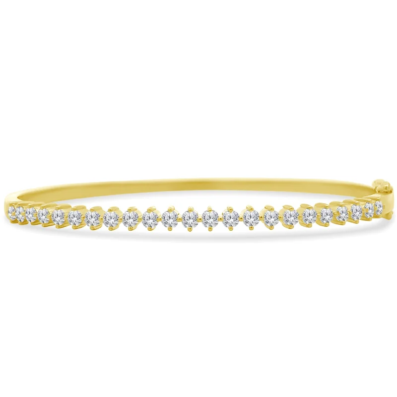 Victorian charm bangles-Diamond Marrakesh Bangle