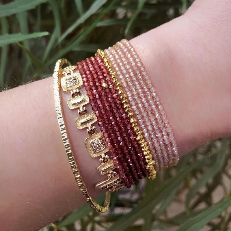 Whimsical bangles-Blush Moonstone Wrap Bracelet