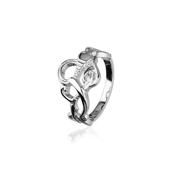 Rustic cameo rings-Sterling Silver Ring R140