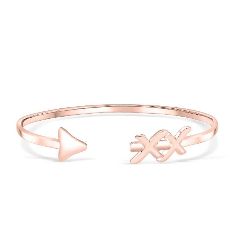 Cord edge bangles-The Hope - Rose Gold