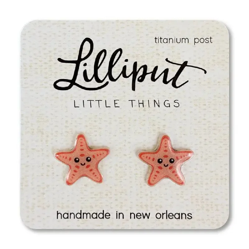 Oval dangle earrings-Lilliput Little Things Starfish Earrings