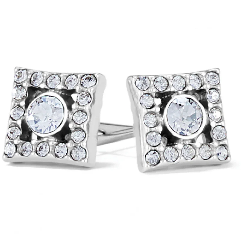 Sleek stud earrings-Brighton Illumina Diamond Post Earrings