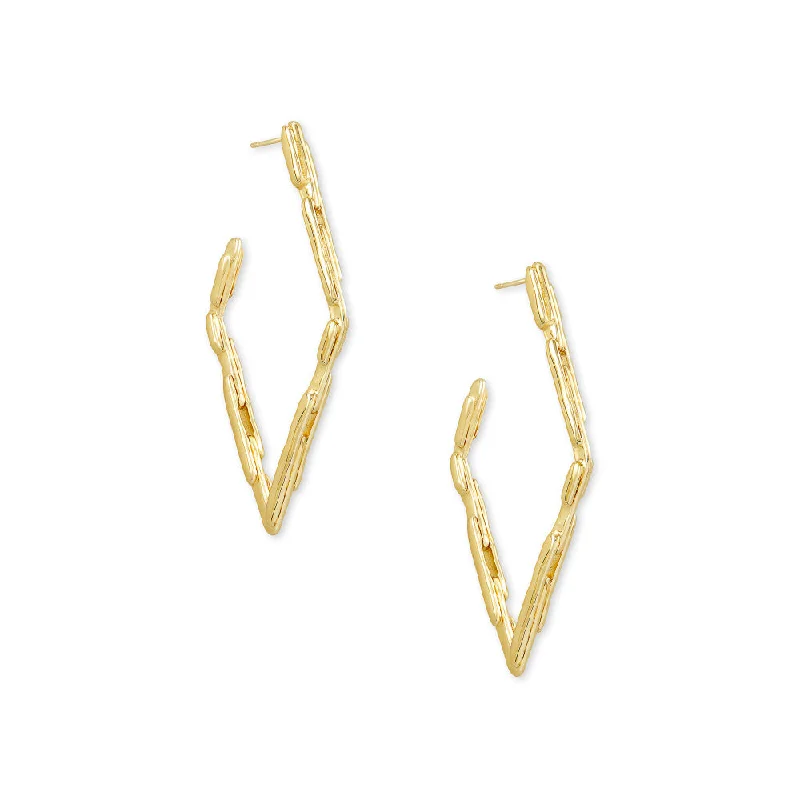 Layered drop earrings-Kendra Scott Rylan Hoop Earrings