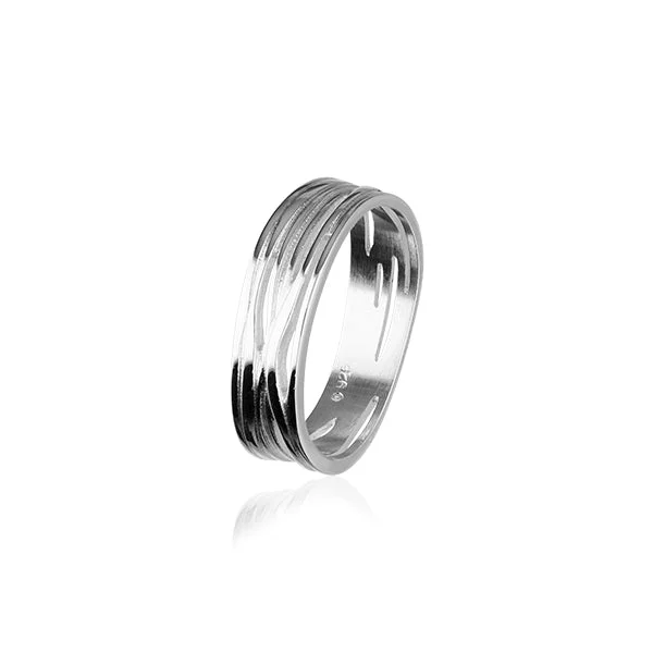 Thai style rings-Twiggy Silver Ring R394