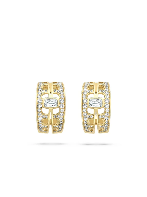 Silk bead earrings-The Boodles National Gallery Collection - Perspective Ashoka Yellow Gold Earrings