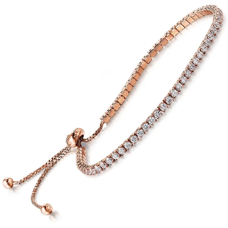 Morganite bangles-Tennis Style Friendship Bracelet