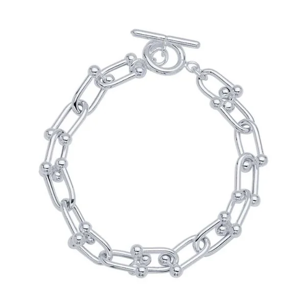 Flex cord bangles-Sterling Silver Jax Link Chain Bracelet