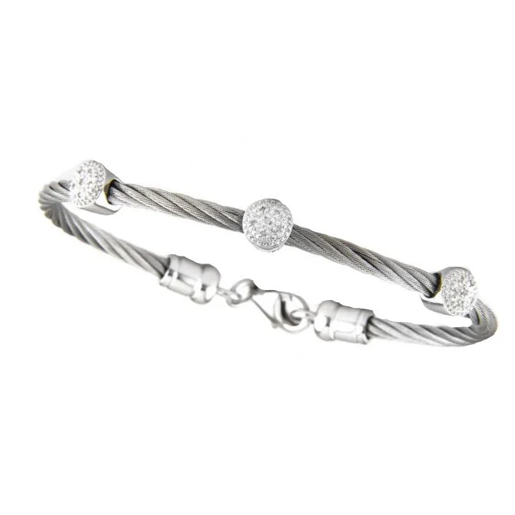 Mystic eye bangles-Diamond Cable Bangle