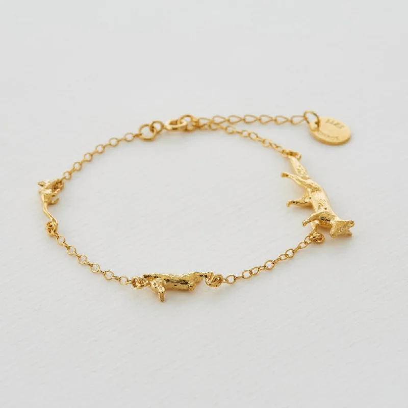 Joy charm bangles-Fox, Rabbit & Mouse Chase Bracelet