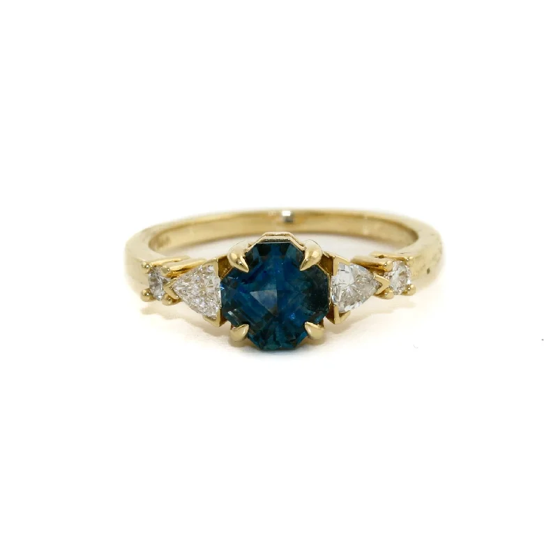 Topaz gem rings-Robin Montana Sapphire x Diamond 14k Ring