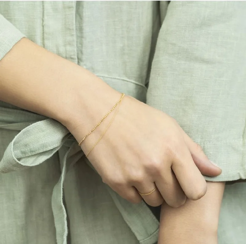 Bead row bangles-Rippling Bracelet