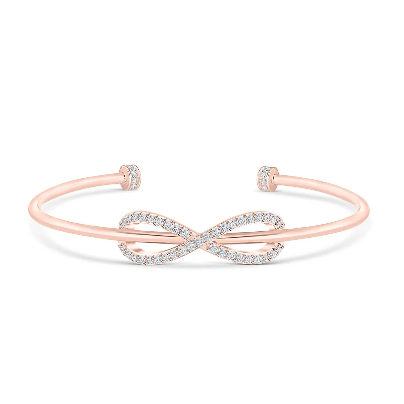 Bead row bangles-The Athena - Rose Gold