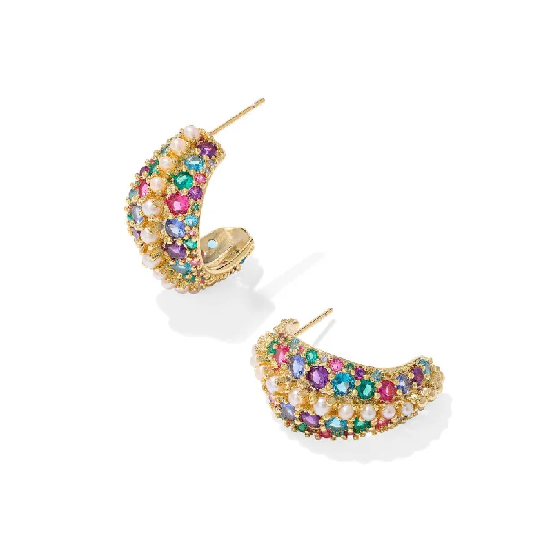 Retro flair earrings-Kendra Scott Krista Hoop Earrings