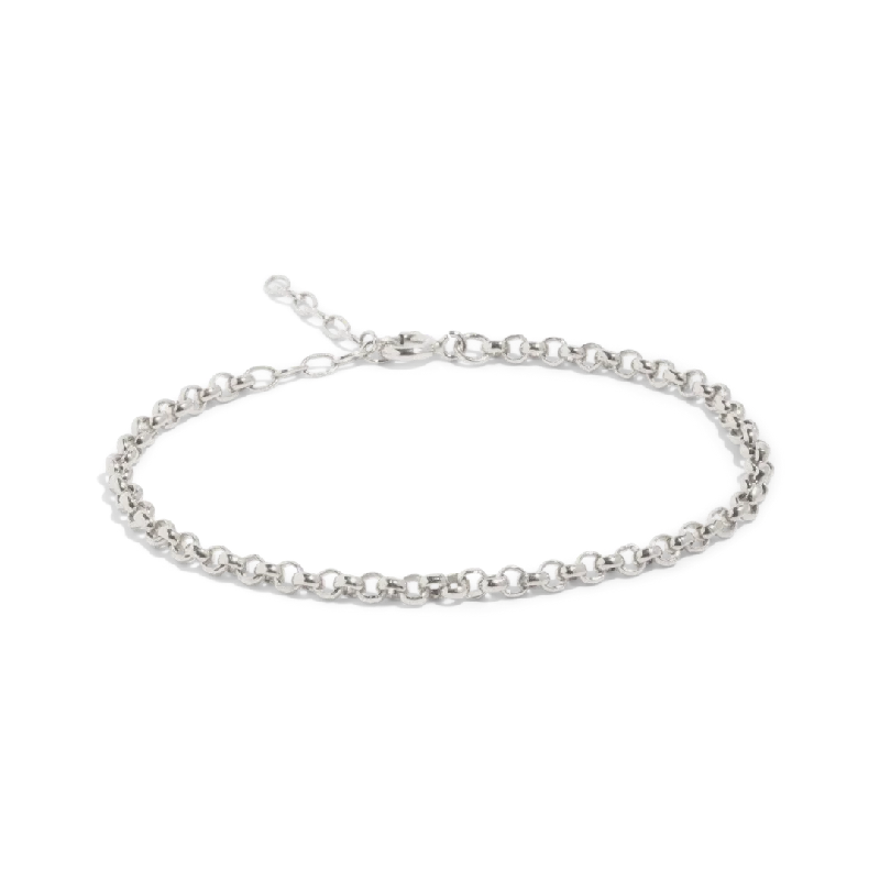 Swirl shape bangles-THE RILEY ROLO BRACELET - sterling silver