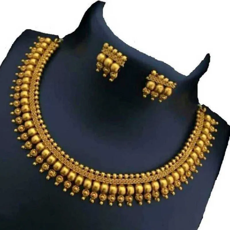 Galaxy charm necklaces-India Art Gold Plated Necklace Set