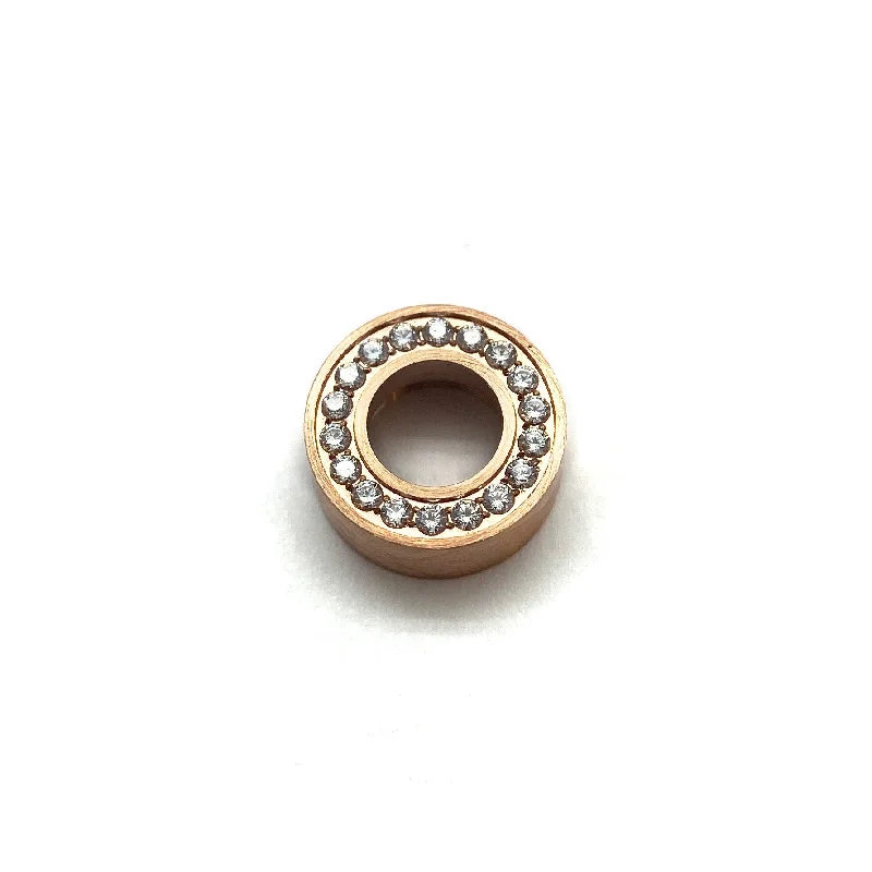 New moon rings-Medium Gold Topper - Embellished