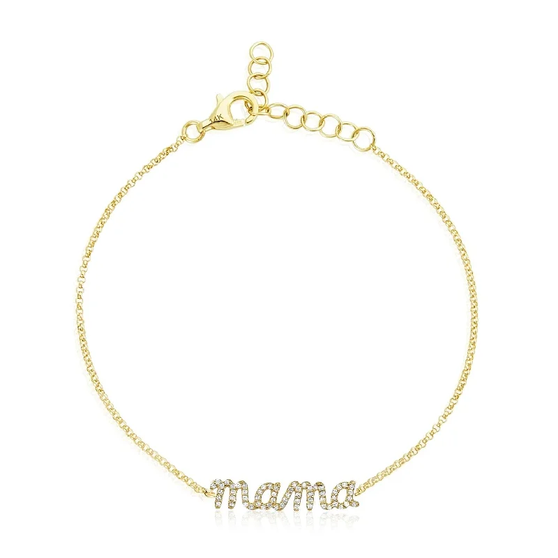 Tide shape bangles-Diamond Mama Bracelet