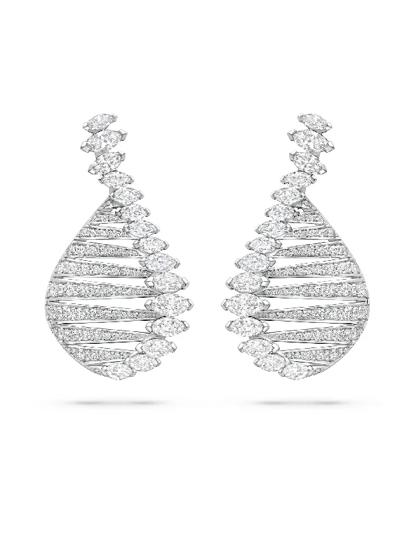 Worn bronze earrings-The Boodles National Gallery Collection - Play of Light Lake Keitele Earrings