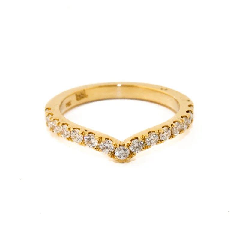 Bear charm rings-14 KT Gold x Pave Diamond Tiara Band