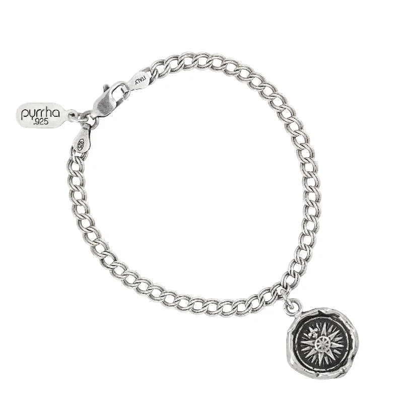 Lily motif bangles-Direction Talisman Chain Bracelet