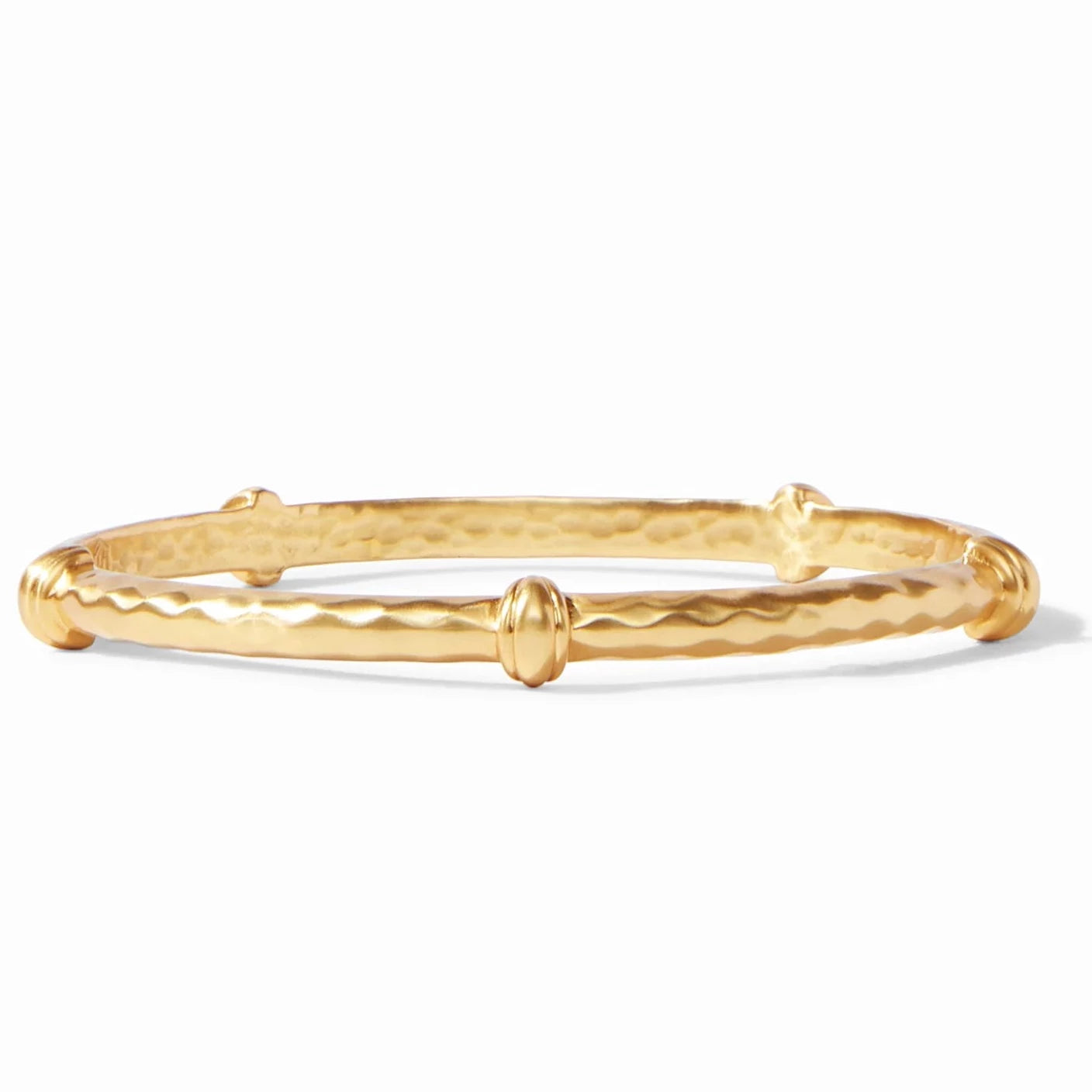 Flat charm bangles-Julie Vos 24K Gold Plated Savannah Bangle Bracelet, Small