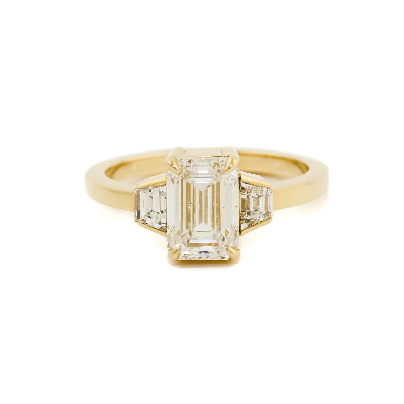 Linen cord rings-The Eva 14K Gold Diamond Ring