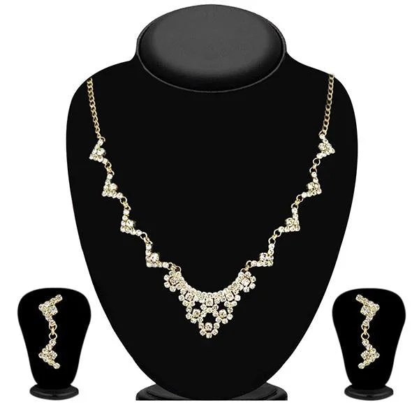 Victorian style necklaces-Eugenia Austrian Stone Gold Plated Necklace Set - 1104309