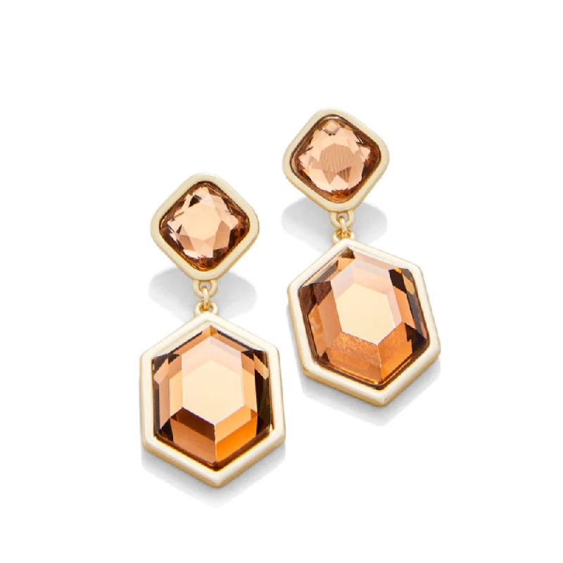 Topaz gem earrings-Spartina Evelyn Earrings Bronze