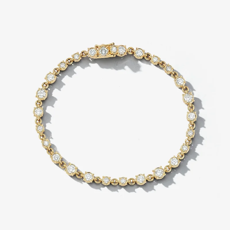 Citrine gem bangles-Legacy Diamond Tennis Bracelet