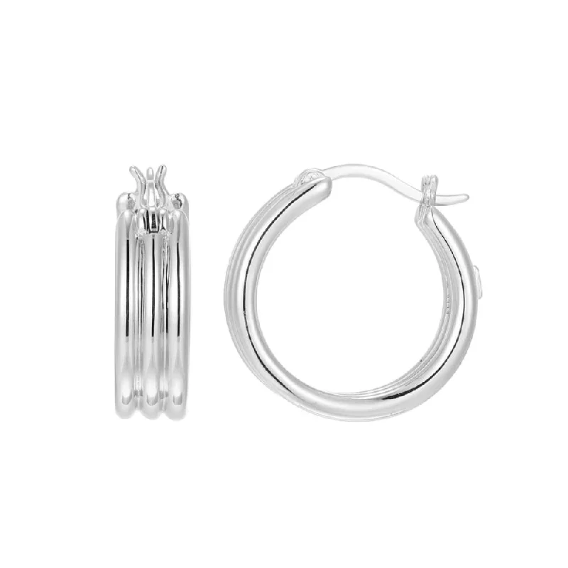 Light clay earrings-Elle Goddess Collection Hoop Earrings