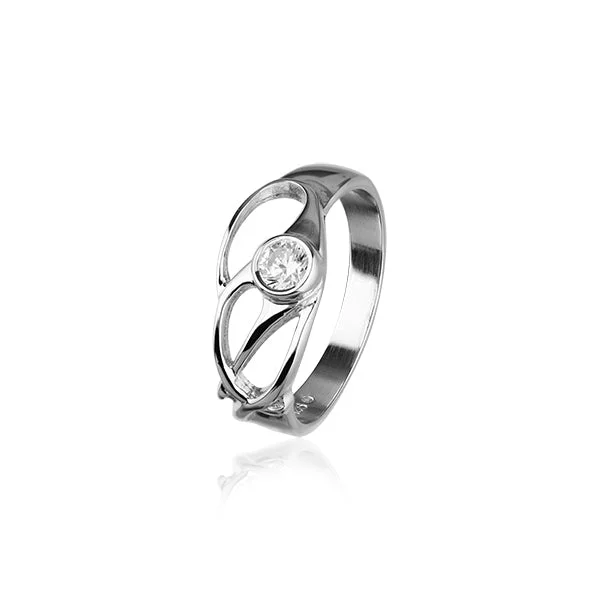 Light accent rings-Cupid Silver Ring CR160