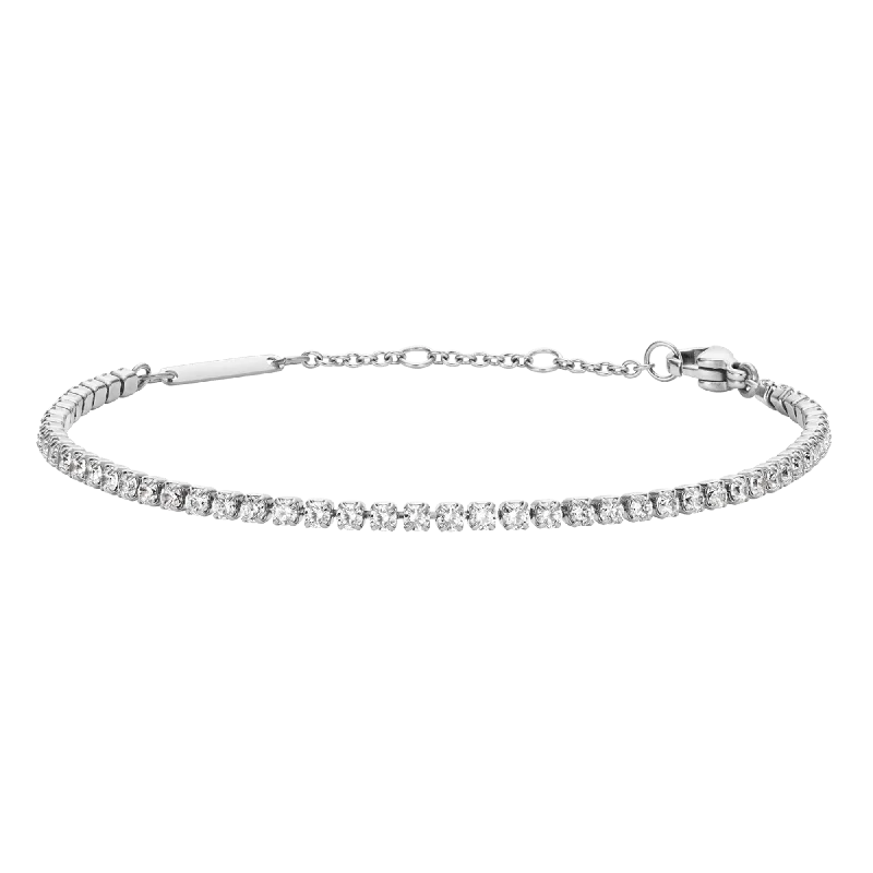 Spirit eye bangles-Classic Tennis Bracelet Silver