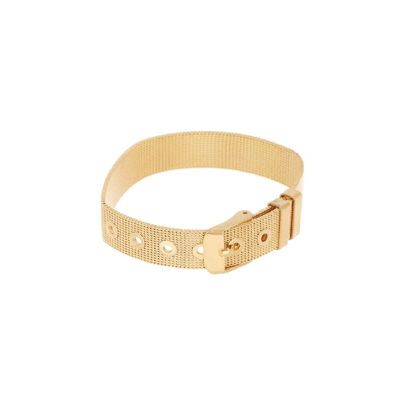 Tiered link bangles-14k Gold Plated Belt Bracelet