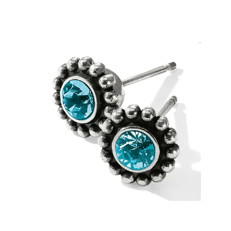 Square gem earrings-Brighton Twinkle Mini Post Earrings - Zircon