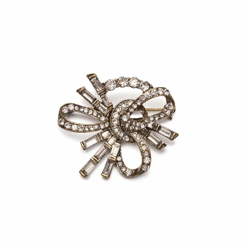 Dainty gold brooch-Art Deco Brooch