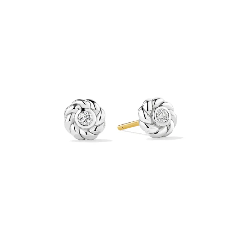 Pure stud earrings-Judith Ripka Vienna Solitaire Stud Earrings