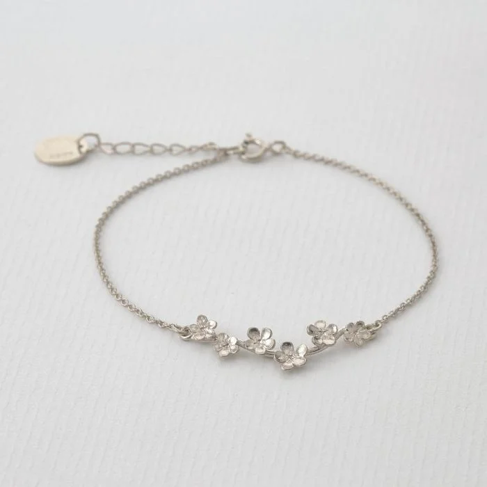 Sleek link bangles-Forget Me Not Bracelet