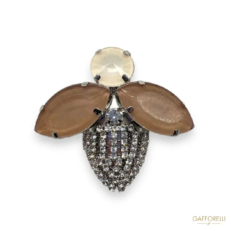 Sleek modern brooch-Big Bee Brooch- Art. A542 - Gafforelli Srl